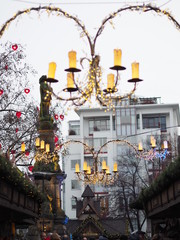 Cologne, Germany 09, 2017:Christmas market stalls and shopping in Cologne, Köln Christmas markets...