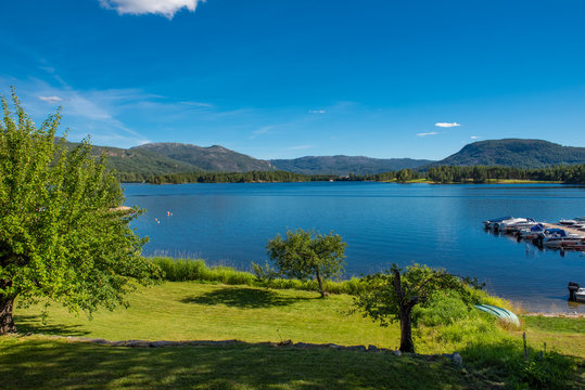Nissersee in Vr&aring;dal, Telemark, Norwegen / Skandinavien