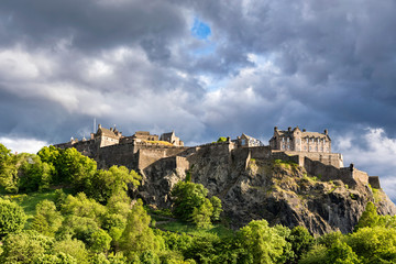 Fototapeta na wymiar Great Britain, Scotland, Edinburgh, Castle Rock, Edinburgh Castle