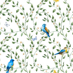 Watercolor floral pattern