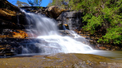 Fototapeta na wymiar Wentworth Falls in the Blue Mountains, NSW, Australia