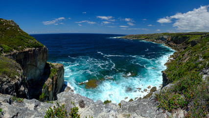 The view to seaward from Cape St George Light House in the Jervis Bay National Park, NSW, Australia
