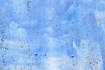 rough texture of a old blue wall.
