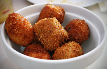 Appetizing and tasty croquettes