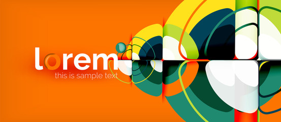 Fototapeta premium Circle abstract background