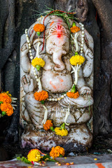 Lord Ganesha at a Hindu Temple