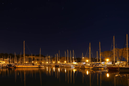 n&auml;chtlicher Hafen