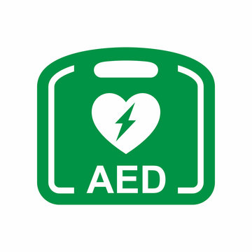 Emergency First Aid Defibrillator Vector Icon