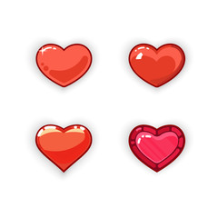 3d heart game design. 3d heart game icon