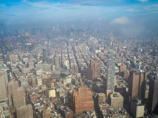 Fototapeta premium Landscape from One World Trade Center in New York City