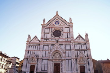 Fototapeta na wymiar Santa Croce church, Florence, Italy