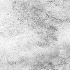 White and gray watercolor texture with abstract washes and brush strokes on white paper background. Trendy look. Chaotic abstract organic design.