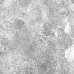 White and gray watercolor texture with abstract washes and brush strokes on white paper background. Trendy look. Chaotic abstract organic design.