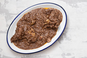 chicken with rice on dish
