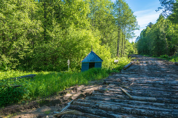 Holy source of Tikhon Lukhsky near the village of Burdovo, Kostroma region.