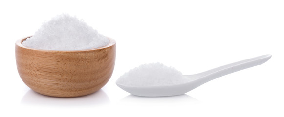 sea salt isolated on white background