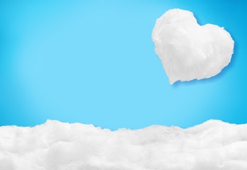 Snow Heart Concept of  Valentine's