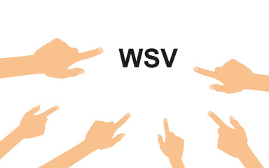 Hände zeigen auf WSV