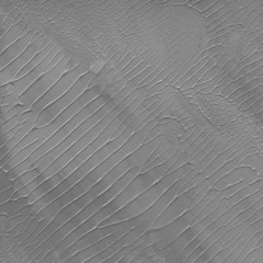 Silver watercolor texture with abstract washes and brush strokes on white paper background. Trendy look. Chaotic abstract organic design.