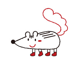 お洒落なシマリスさん