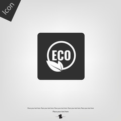 Eco leaf icon