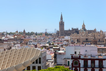Fototapeta premium View of Seville from Metropol Parasol 