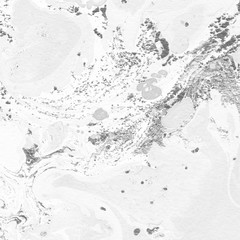 Winter watercolor texture with abstract washes and brush strokes on the white paper background.