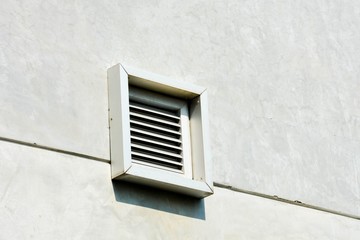Fototapeta na wymiar ventilation system at cement wall