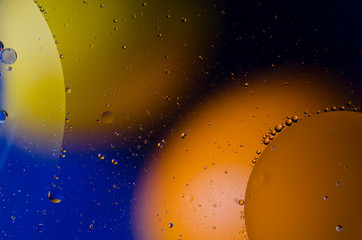 Space or planets universe cosmic abstract background. Abstract molecule atom sctructure. Macro shot...