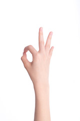 Obraz premium Gesture for confirmation