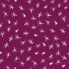 Fototapeta na wymiar Red and white asterix background pattern design. Perfect for fabric, wallpaper, stationery and scrapbooking projects and other crafts and digital work