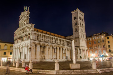 Fototapeta premium Lucca, piazza San Michele in foro.