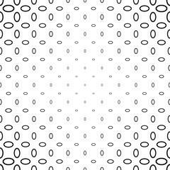 Black and white abstract ellipse ring pattern background