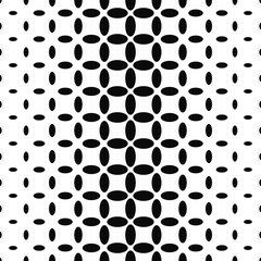 Abstract black and white ellipse pattern background