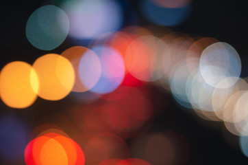 abstract light blur bokeh background celebration merry christmas and happy new year holiday.