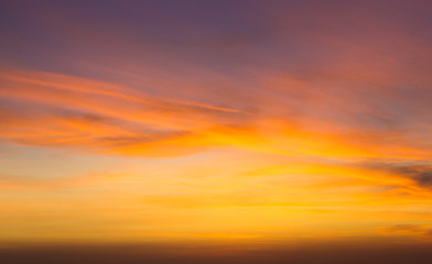 Sunset on ocean in Zanzibar