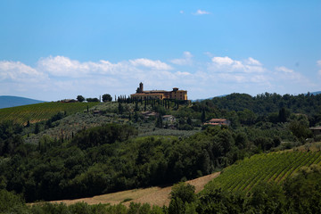 Fototapeta na wymiar San Gimignano Toscana Italien Reisen Urlaub