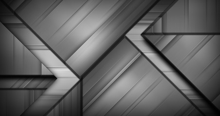 Abstract dark background illustration with geometric graphic elements