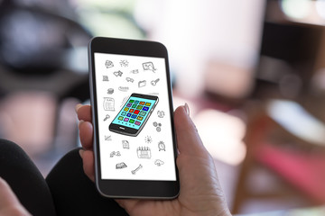 Apps concept on a smartphone