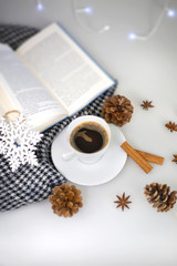 Kawa i książka © Beannshie