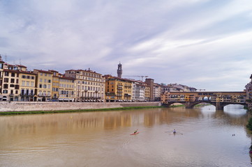 Fototapeta premium The Arno River in Florence, Italy
