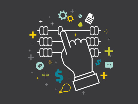 Accounting calculate business conceptual