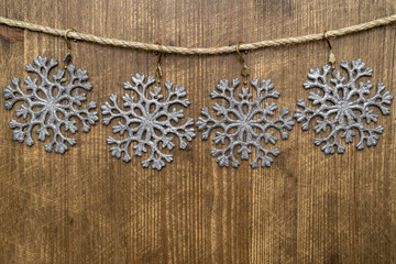 Christmas decorations (snowflakes)