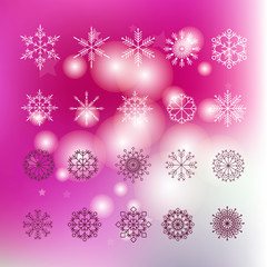 Set of snowflakes6