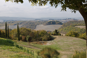 Countryside landscape. Countryside landscape with hills; typical landscape of central Italy