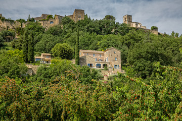 Ménerbes, one of the most beautiful villages in France. A beautiful hilltop village in Provence, Ménerbes, Luberon, Vaucluse, France