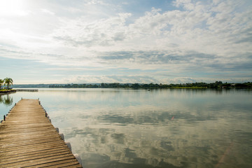 Waterfront Lake Paranoa in Brasilia, Brazil