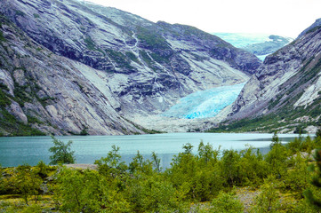 Fototapeta na wymiar Jostedalsbreen glacier tongue