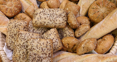 bread made with whole wheat flour and cereals