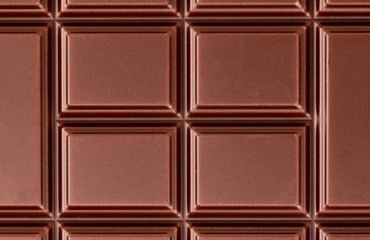 Texture of the milk chocolate bar from top view